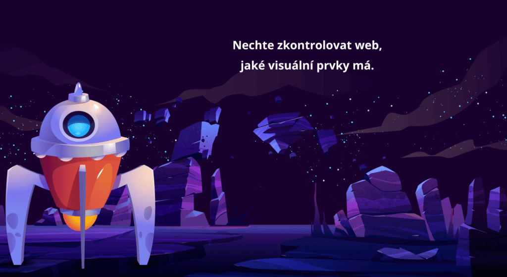 Zkontrolujte web na animované visuální prvky. Může to ovlivňovat rychlost webu.